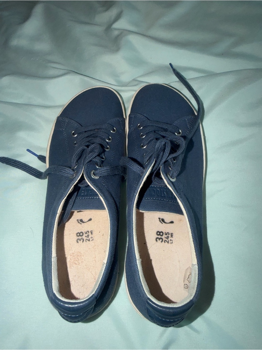 Birkenstock Women’s Arran Navy Canvas Low Top Sneaker